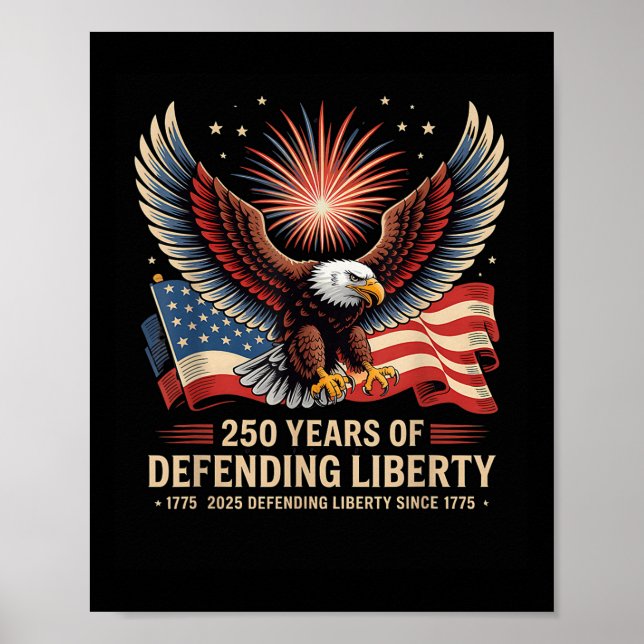 Patriotic Usa Army Us Military Parade 250th Annive Poster (Front)