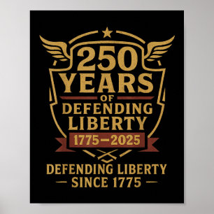 Patriotic Usa Army Us Military Parade 250th Annive Poster