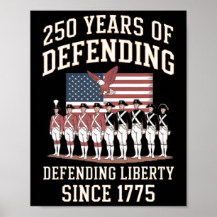 Patriotic-usa Army-us Military-parade 250th-annive Poster