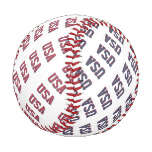 Patriotic USA Baseball Pattern