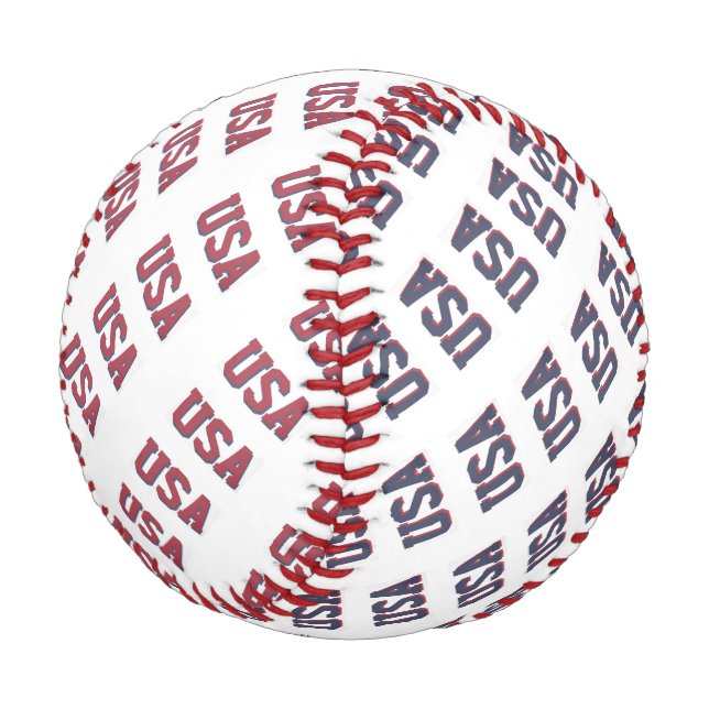 Patriotic USA Baseball Pattern  (Angled)