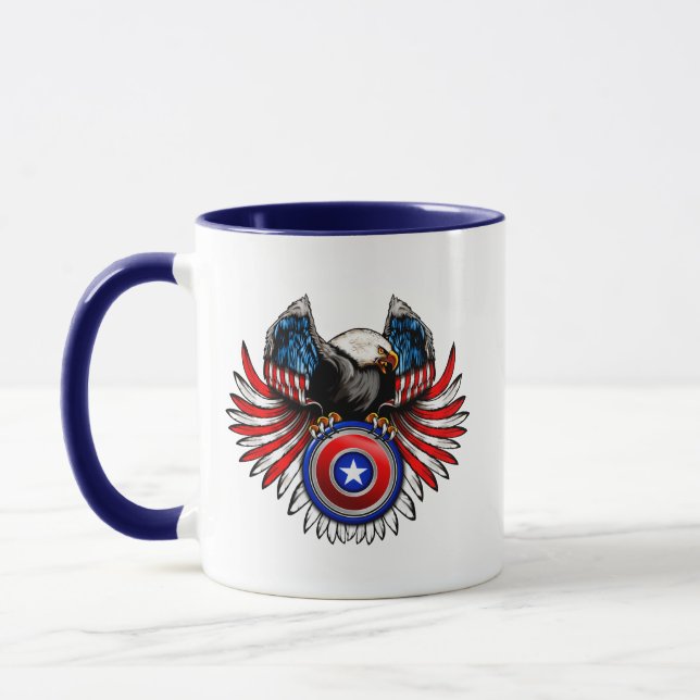 Patriotic USA Eagle Mug (Left)