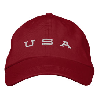 Patriotic USA  Embroidered Hat