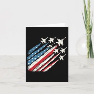 Patriotic Usa Fighter Jets 4th Of July For Women G Card