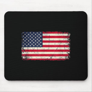 Patriotic usa flag 4th of july for men women mouse mat