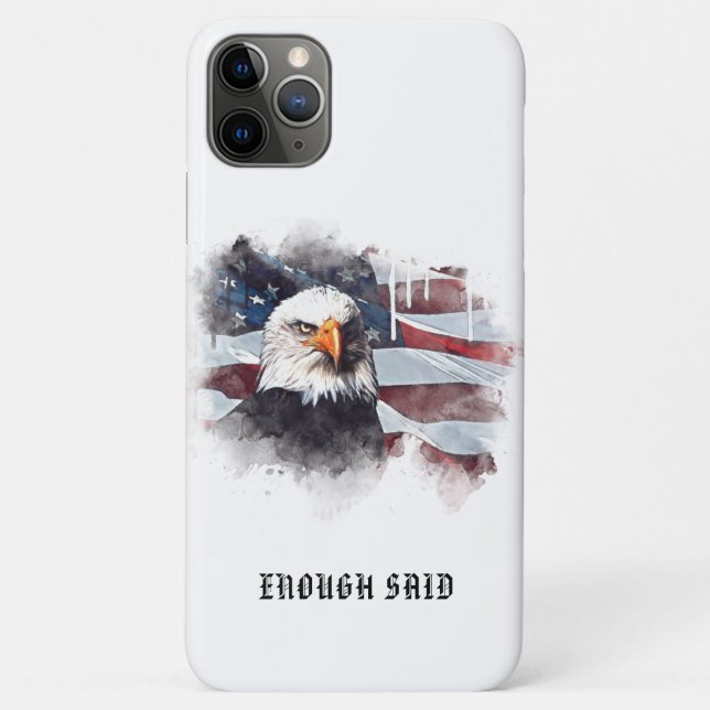*~* Patriotic  USA Flag American Bald EAGLE AP16 Case-Mate iPhone Case (Back)