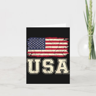Patriotic usa flag american flag usa 4th of july P Card