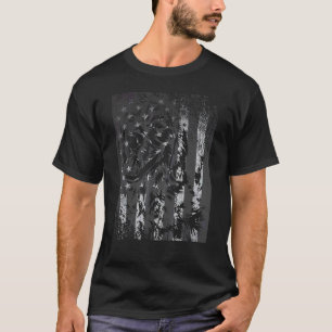 Patriotic Usa Flag Black Labrador Cool  For Lab Ow T-Shirt