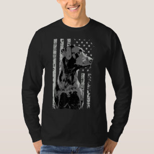 Patriotic Usa Flag Black Labrador For Lab Owners T-Shirt