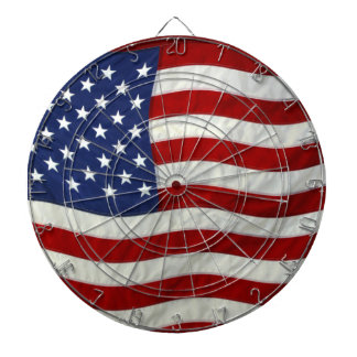Patriotic USA Flag Dart Board