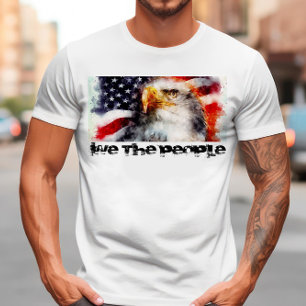 Patriotic USA Flag & Eagle T-Shirt