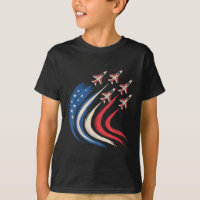 Patriotic Usa Flag Fighter Jet 4th Of July Airforc