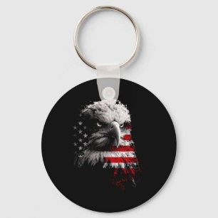 Patriotic Usa Flag Fighter Jets Eagle Boys 4th Key Ring