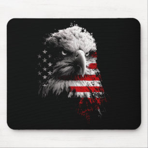 Patriotic Usa Flag Fighter Jets Eagle Boys 4th Mouse Mat