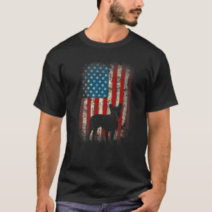 Patriotic USA Flag French Bulldog Design for Frenc T-Shirt
