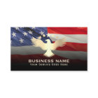 Patriotic USA Flag Gold Eagle Military Service