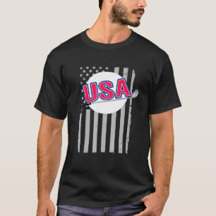 Patriotic Usa Flag Golfing American Golf Summer Ga T-Shirt