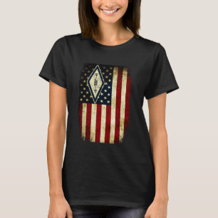 Patriotic USA Flag Ham International Symbol Radio T-Shirt