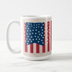 Patriotic USA Flag Mug American Pride Coffee Cup