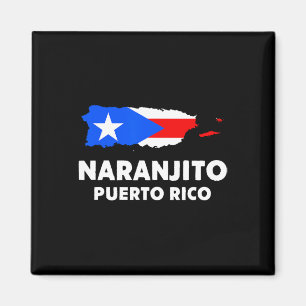 Patriotic Usa Flag Naranjito Magnet