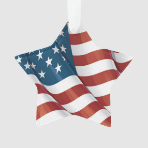Patriotic USA Flag Ornament