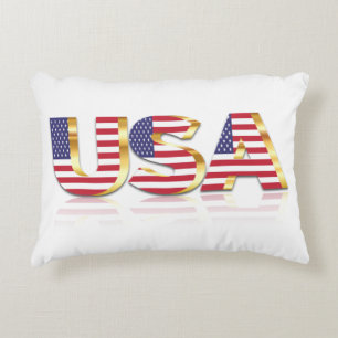 Patriotic USA Flag Pillow