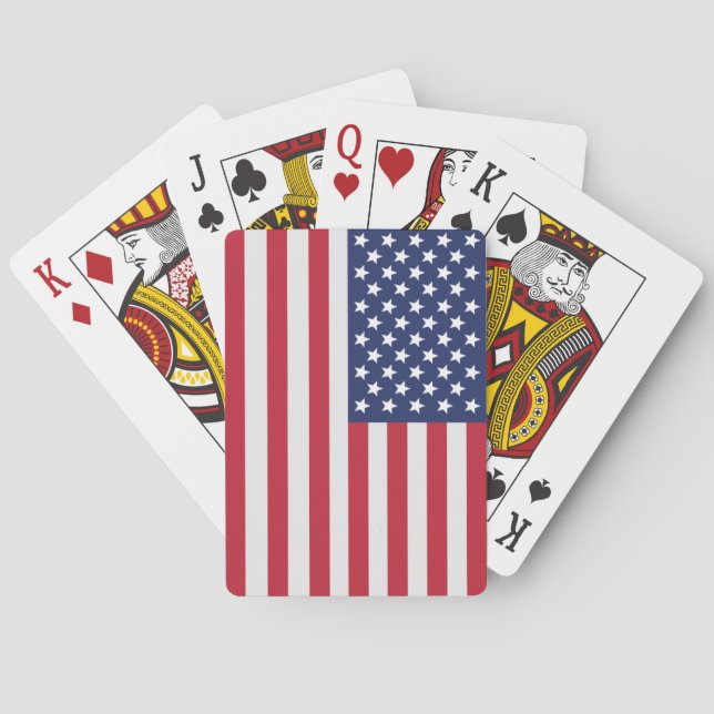Patriotic USA Flag Playing Cards – American Pride  (Back)