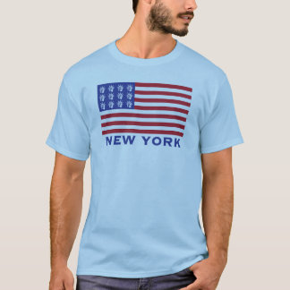 Patriotic USA Flag Shirt with New York detail