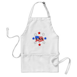 Patriotic USA Flag Standard Apron