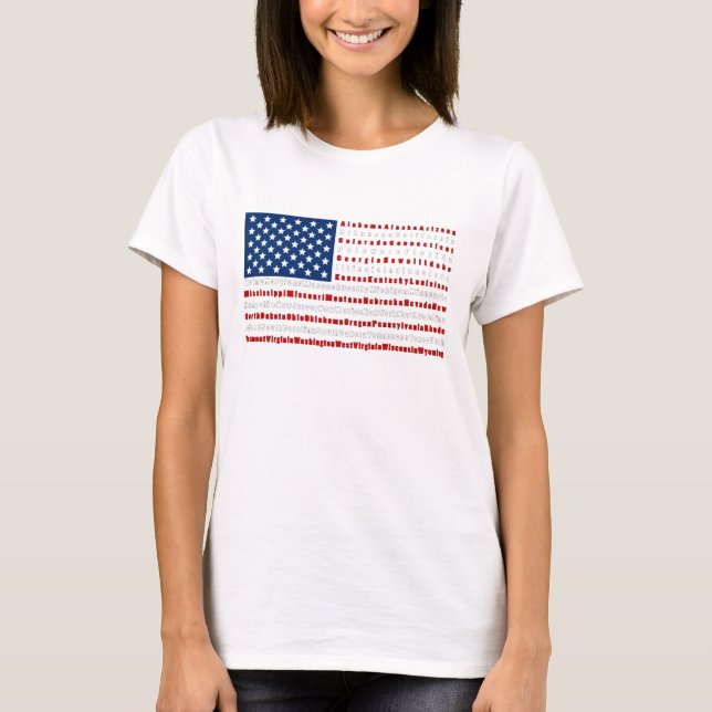 Patriotic USA Flag T-Shirt (Front)