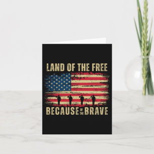 Patriotic Usa Flag U.s. Heroes Happy 4th Of July Card