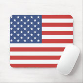 Patriotic USA flag United States Mouse Mat (With Mouse)