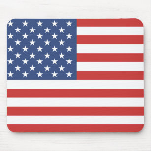 Patriotic USA flag United States Mouse Mat
