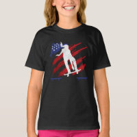Patriotic USA Flag Women's Skateboarding