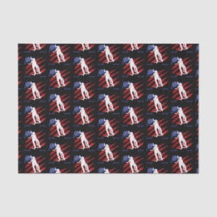 Patriotic USA Flag Women's Skateboarding Tissue Paper