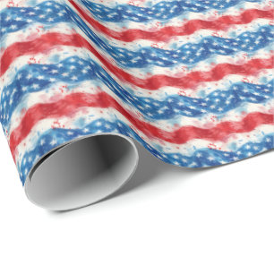 Patriotic USA Gift Wrap Wrapping Paper