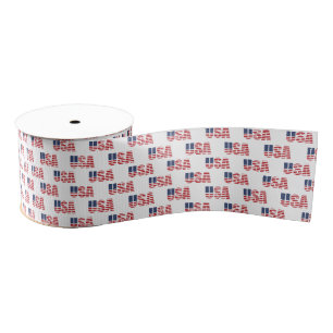 Patriotic USA Grosgrain Ribbon