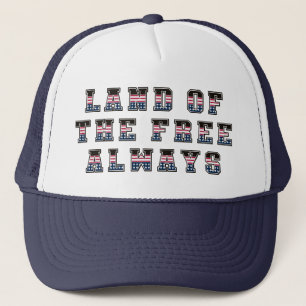Patriotic USA Hat Freedom Land of the Free
