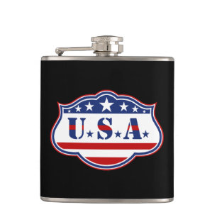 Patriotic USA Hip Flask