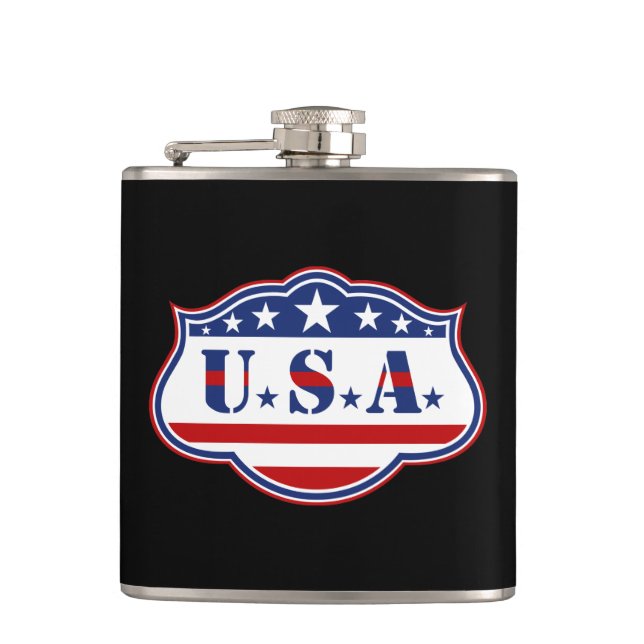 Patriotic USA Hip Flask (Front)