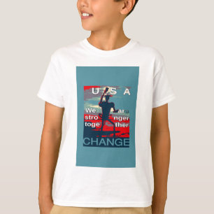 Patriotic USA Hope Graphic Art Print Design T-Shirt