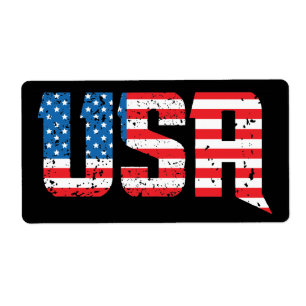 Patriotic USA in Red, White, and Blue