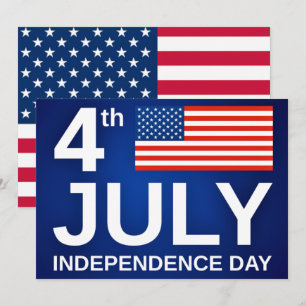 Patriotic USA Independence Day 4th of July Card