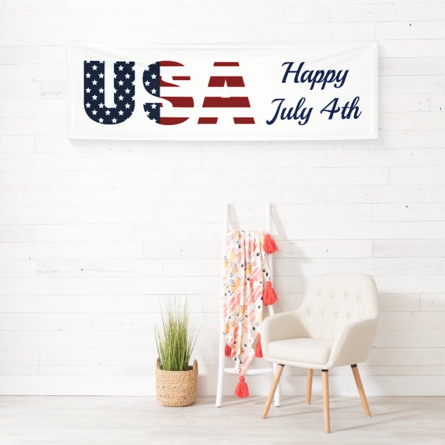 Patriotic USA Indoor Banner (Insitu)