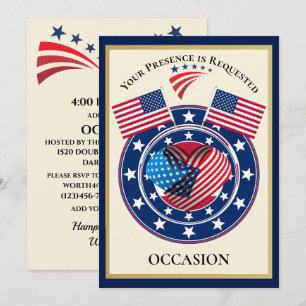 Patriotic USA  Invitation