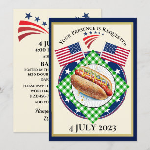 Patriotic USA Invitation