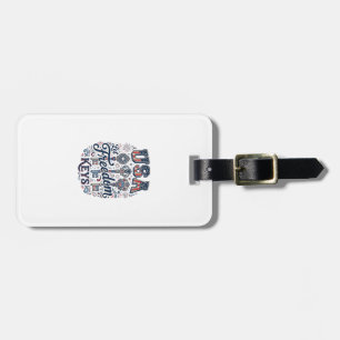 Patriotic USA Let Freedom Keys Vector Shirt Design Luggage Tag