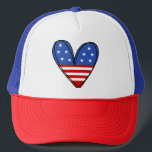 Patriotic USA Love Heart  Trucker Hat<br><div class="desc">Texas Patriotic State Love USA Trucker Hat</div>