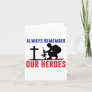 Patriotic Usa Memorial Day Family Men Women Boys Card