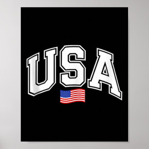 Patriotic Usa National American Flag 4th Of July W Poster